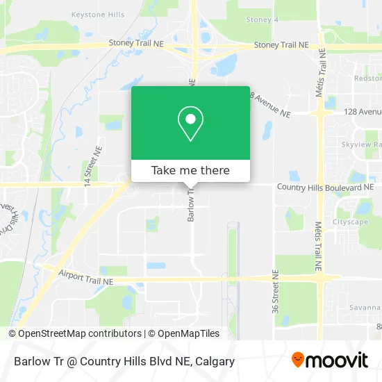 Barlow Tr @ Country Hills Blvd NE map