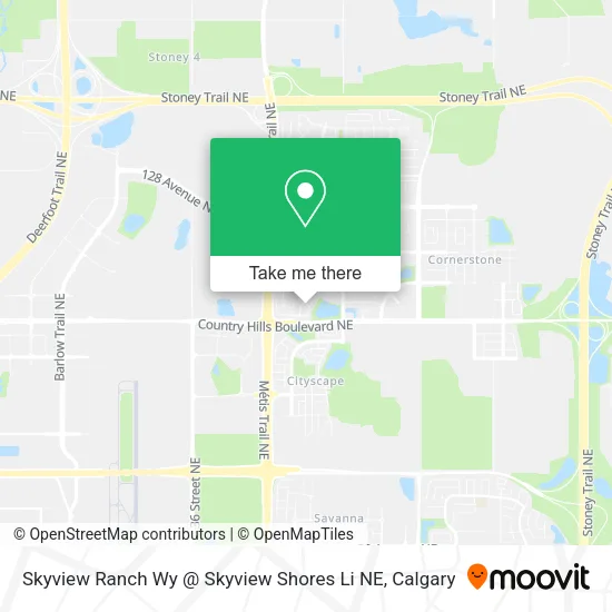 Skyview Ranch Wy @ Skyview Shores Li NE map