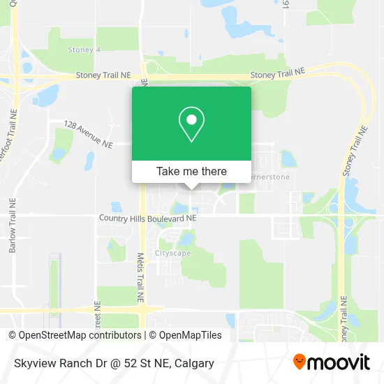Skyview Ranch Dr @ 52 St NE map