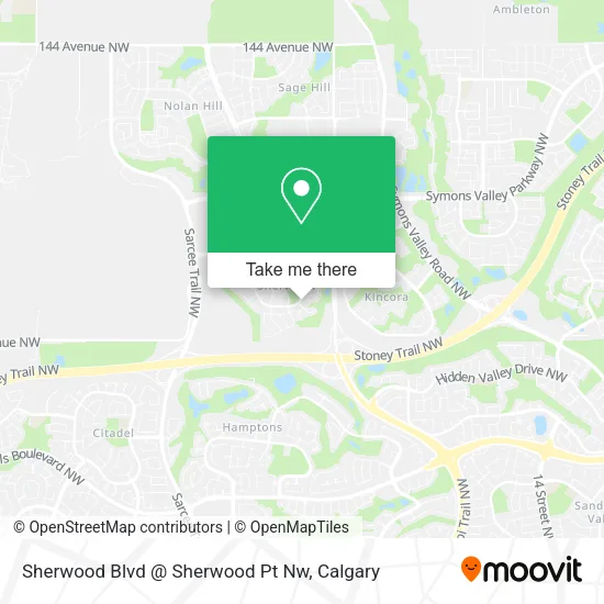 Sherwood Blvd @ Sherwood Pt Nw map
