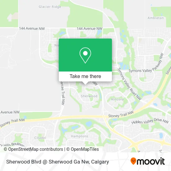 Sherwood Blvd @ Sherwood Ga Nw map
