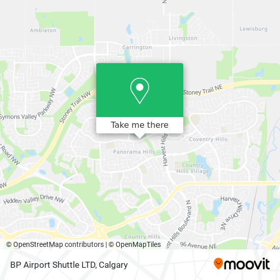 BP Airport Shuttle LTD map