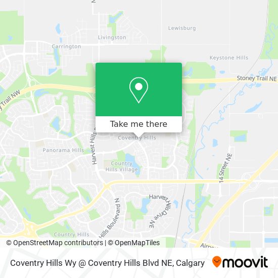 Coventry Hills Wy @ Coventry Hills Blvd NE map