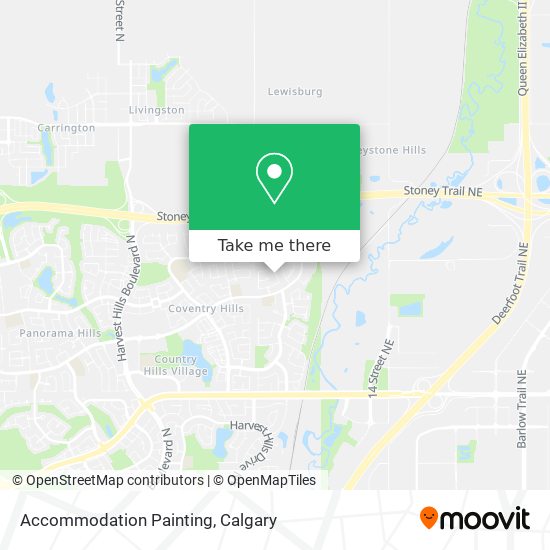 Accommodation Painting map