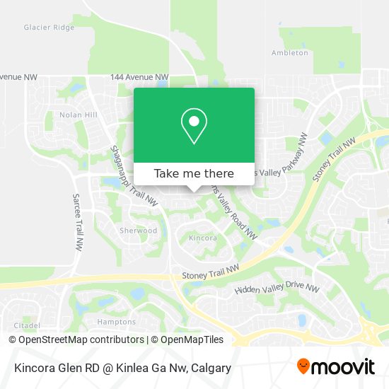 Kincora Glen RD @ Kinlea Ga Nw map