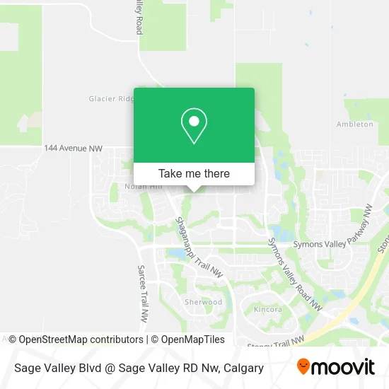 Sage Valley Blvd @ Sage Valley RD Nw map