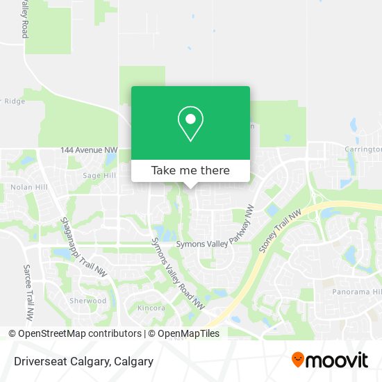 Driverseat Calgary map