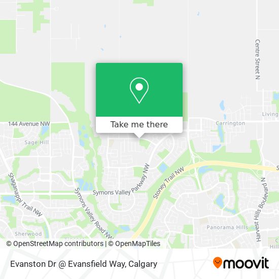 Evanston Dr @ Evansfield Way map