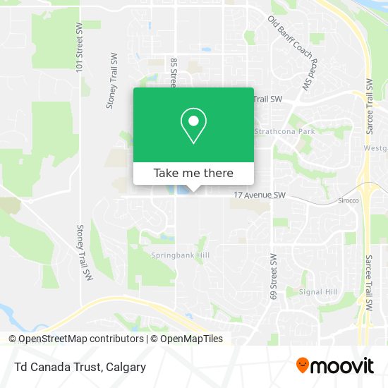 Td Canada Trust map