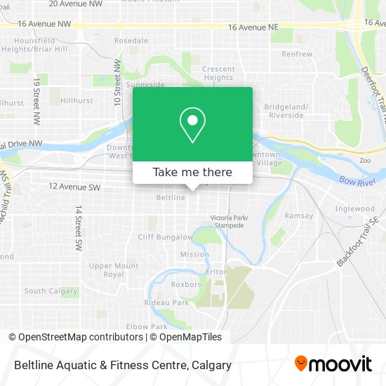Beltline Aquatic & Fitness Centre map