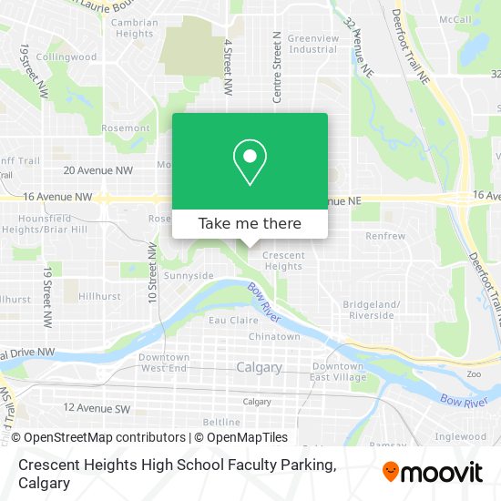 Crescent Heights High School Faculty Parking plan