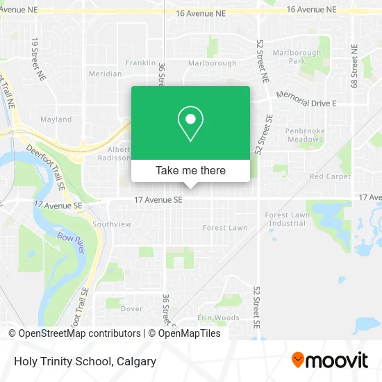 Holy Trinity School map