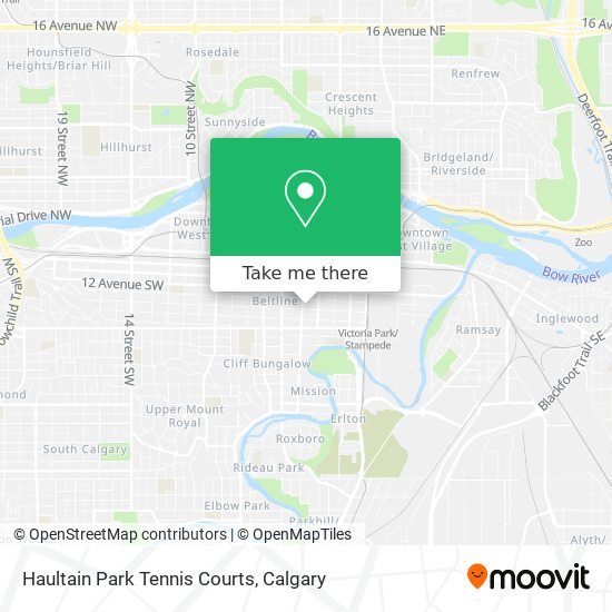 Haultain Park Tennis Courts map