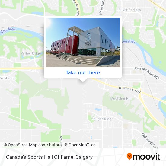 Canada's Sports Hall Of Fame map