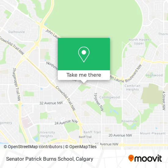 Senator Patrick Burns School map