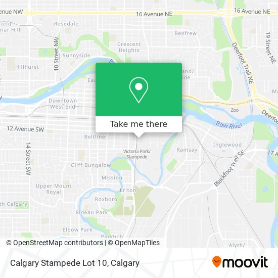 Calgary Stampede Lot 10 map