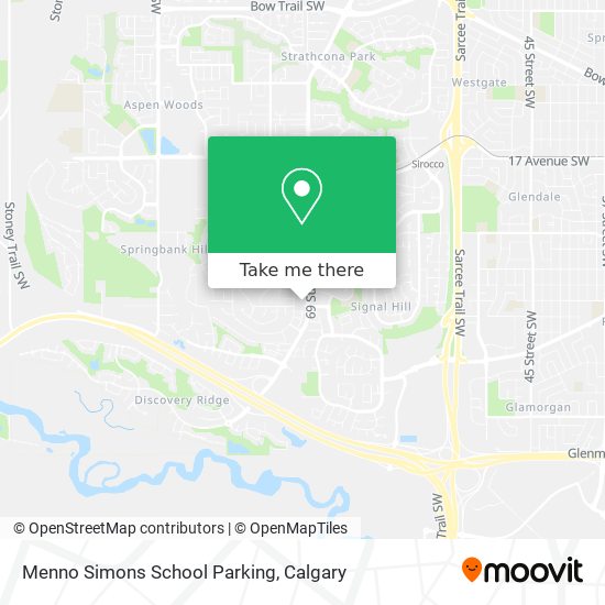 Menno Simons School Parking map