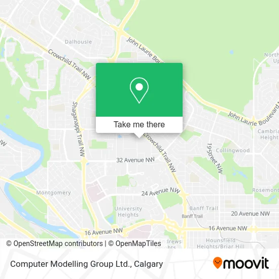 Computer Modelling Group Ltd. map