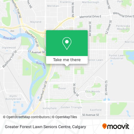 Greater Forest Lawn Seniors Centre map