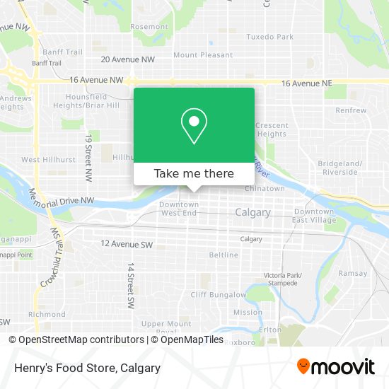 Henry's Food Store map