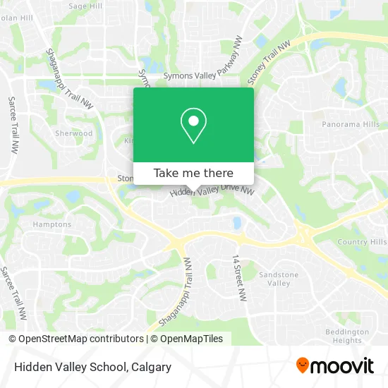 Hidden Valley School map