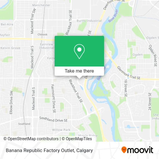 Banana Republic Factory Outlet map