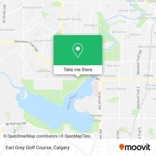 Earl Grey Golf Course map