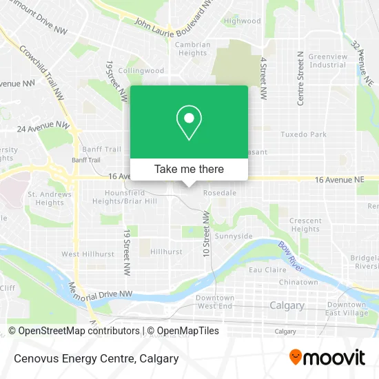 Cenovus Energy Centre map