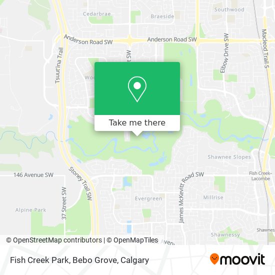 Fish Creek Park, Bebo Grove plan