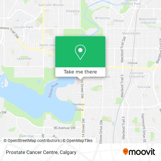 Prostate Cancer Centre map