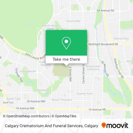 Calgary Crematorium And Funeral Services map