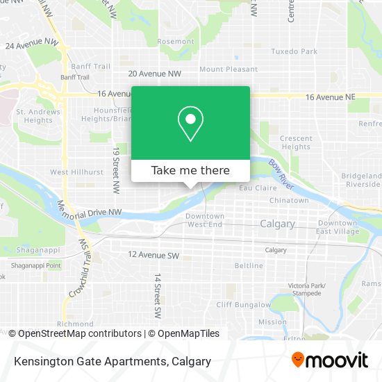 Kensington Gate Apartments map