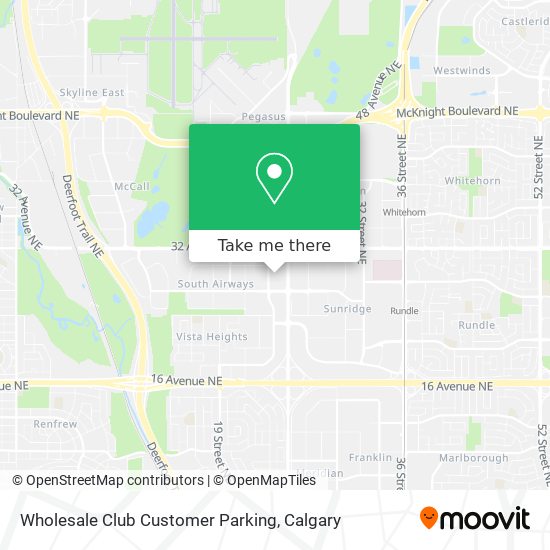 Wholesale Club Customer Parking map
