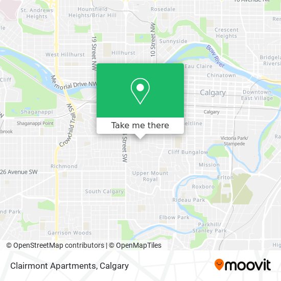 Clairmont Apartments map