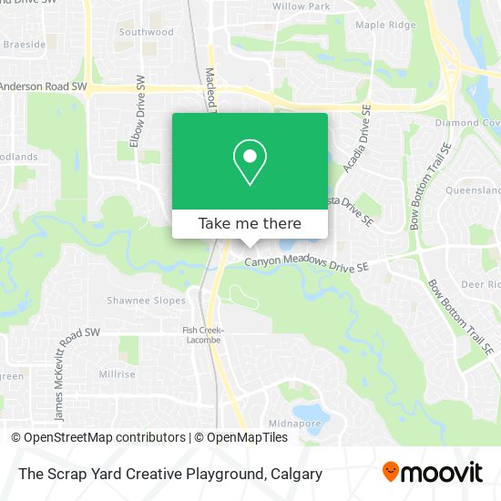 The Scrap Yard Creative Playground map
