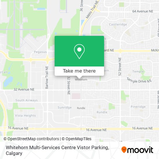 Whitehorn Multi-Services Centre Vistor Parking map