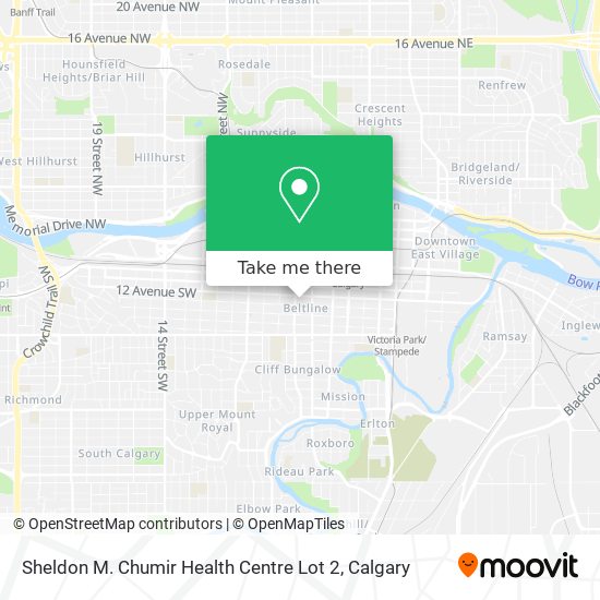 Sheldon M. Chumir Health Centre Lot 2 map