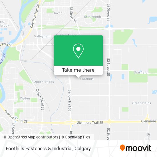 Foothills Fasteners & Industrial map