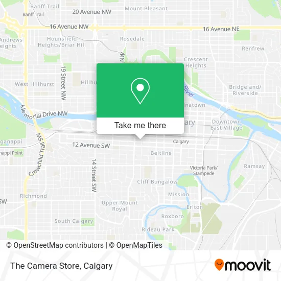 The Camera Store map