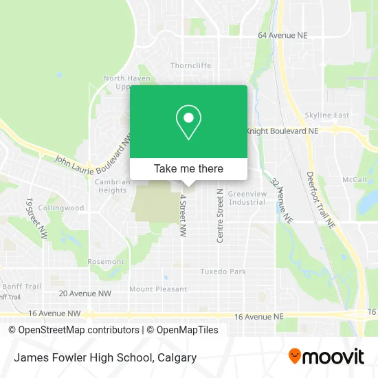 James Fowler High School map