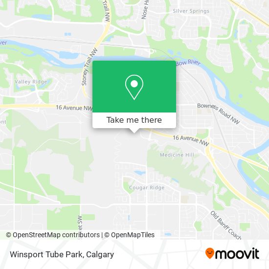 Winsport Tube Park map