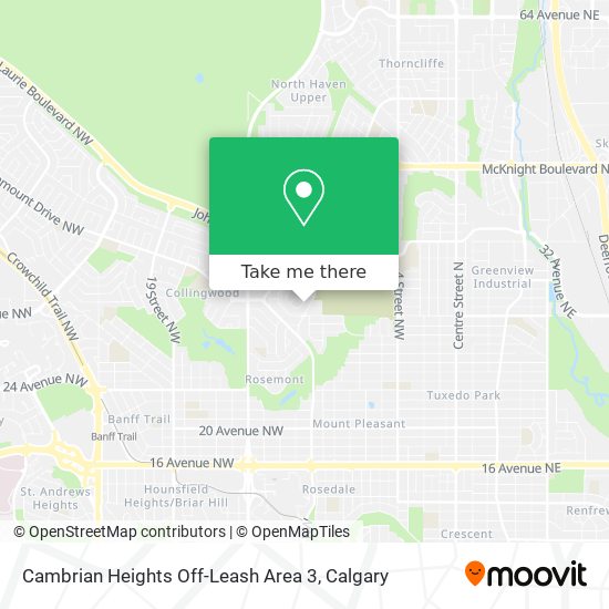 Cambrian Heights Off-Leash Area 3 map