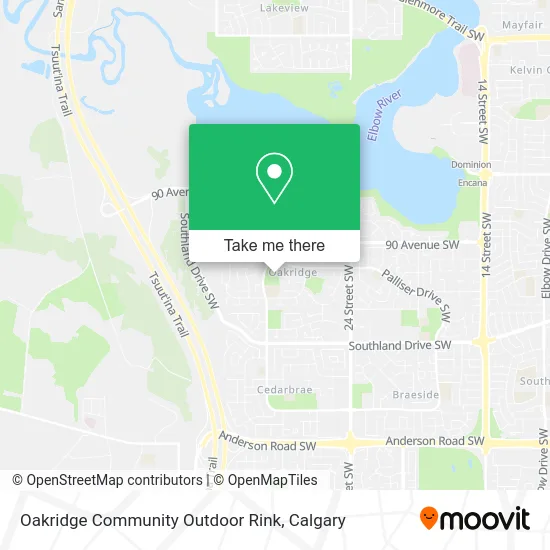 Oakridge Community Outdoor Rink map