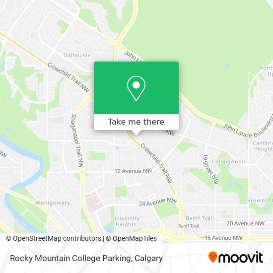 Rocky Mountain College Parking map