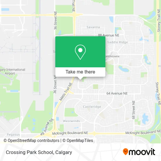 Crossing Park School map