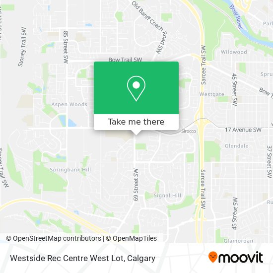 Westside Rec Centre West Lot map