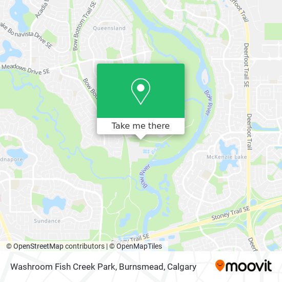 Washroom Fish Creek Park, Burnsmead map