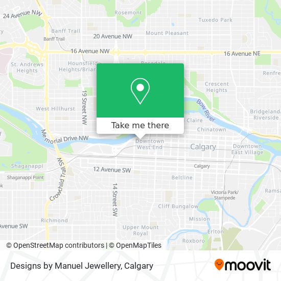 Designs by Manuel Jewellery map