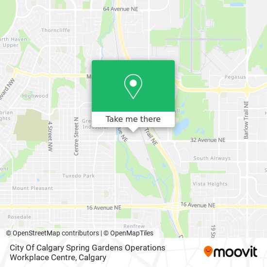 City Of Calgary Spring Gardens Operations Workplace Centre plan