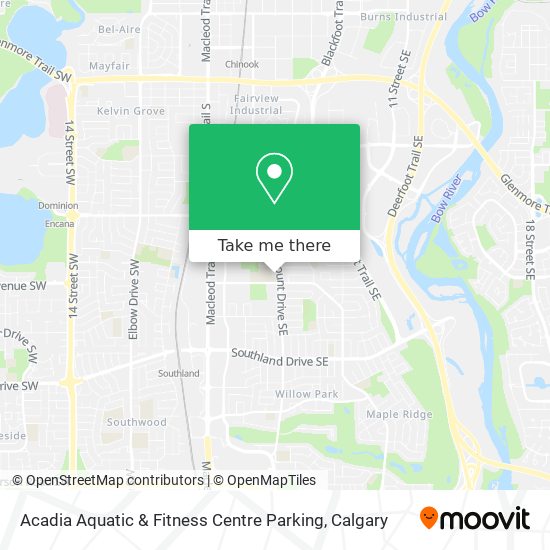 Acadia Aquatic & Fitness Centre Parking map